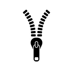 Vector icons zipper. vector illustration on white background