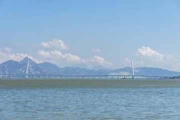 Fototapeta premium skyline of sea in shenzhen