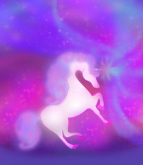 Card with a unicorn © diavolessa