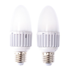 LED bulbs isolated on white background