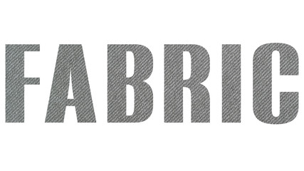 FABRIC word gray texture