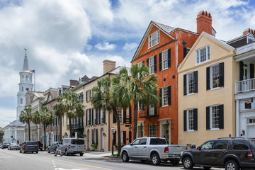 Charleston street in South Carolina 