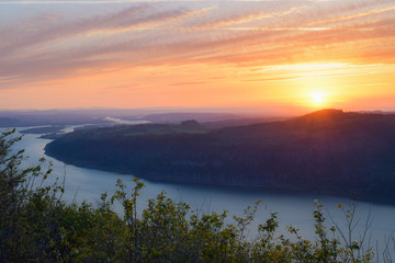 Sunset over the Columbia River Gorge