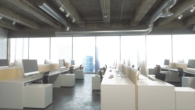 Modern Office Interior At Business District