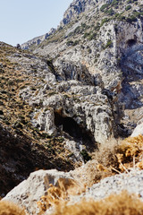 View of the rocky mountains of the Kourtaliotiko Gorge, Crete, Greece