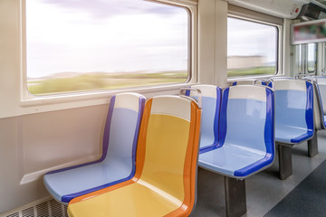 Light rail car seat