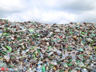 sorted waste, plastic bottles