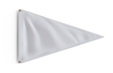 Obraz premium Blank Boat Flag and Yacht Flag for Design Presentation. 3d render illustration.