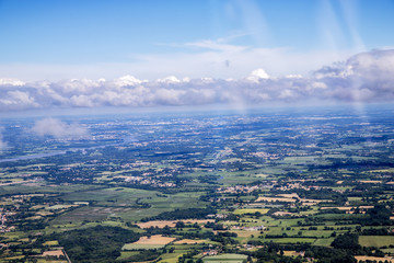 aerial view of West french coast