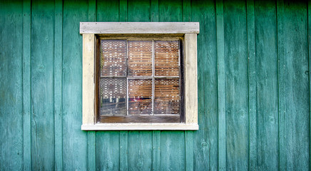Old Wood Window and Wall Detail