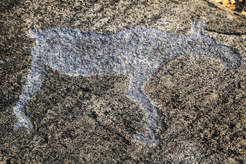 petroglyphs of Karelia, in the Landscape of Zalavruga