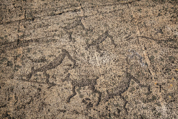 petroglyphs of Karelia, in the Landscape of Zalavruga