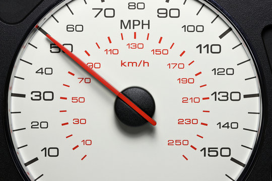speedometer at 50 MPH