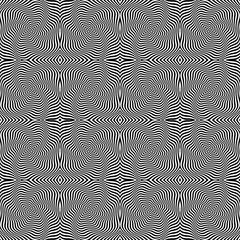 Seamless op art pattern. Lines texture.