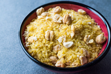 Raw Bulgur Rice with Chickpeas / Bulghur for Pilav or Pilaf