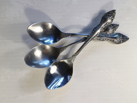 a few tablespoons on the table