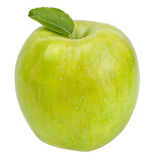 Green Apple isolated on white