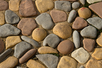  Stone sidewalk background.