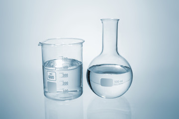 Science and medical glassware and test tube, Chemical laboratory