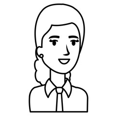 businesswoman avatar character icon vector illustration design