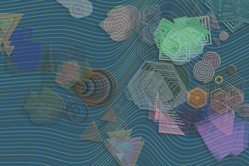 Fototapeta na wymiar Abstract, decorative, illustrations, pattern for design texture & background.