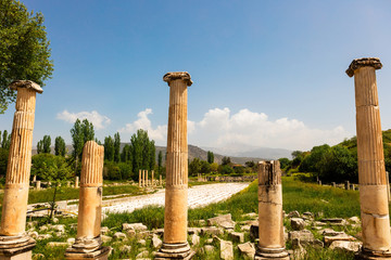 Naklejka premium Archaeological site of Helenistic city of Aphrodisias in western Anatolia, Turkey.