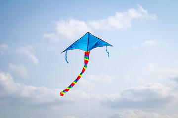 Lenkdrachen im Wind an der Ostsee