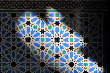 Arte árabe, azulejos del Alcázar de Sevilla, España