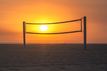 Volleyball Net Sunset