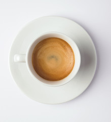 cup with coffee isoalted