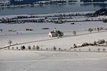 Winter in Bavaria - Schwangau..Winter in Bayern - Schwangau.