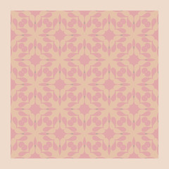 modern bright color abstract  geometric pattern, vector seamless from abstract forms in apricot pink, endless texture for printing onto fabric, web page background, paper, invitation