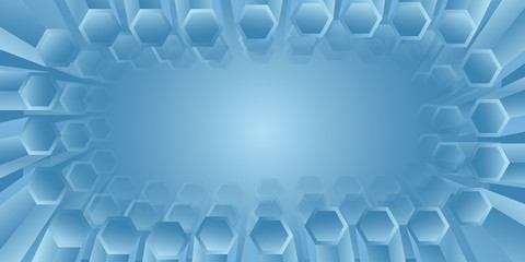 abstract hexagon frame