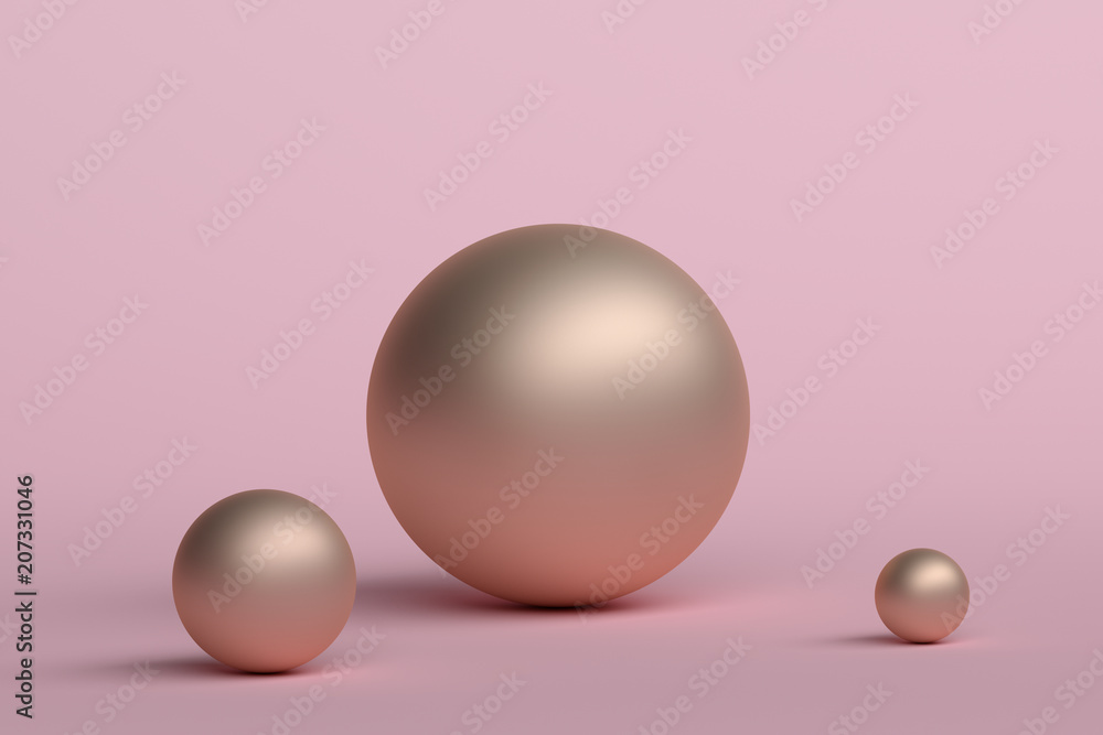 Poster abstract 3d rendering of geometric shapes. minimalistic composition. modern background design with s