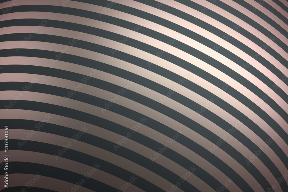 Poster abstract 3d rendering of smooth surface with lines. striped modern background design for poster, cov