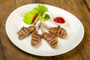 Grilled lamb
