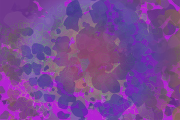 Artistic blended messy shapes background pattern abstract. Drawing, cover, decoration & digital.
