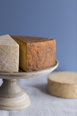 Gourmet cheese wedges and rounds