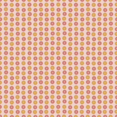 oranges orange and red grapefruit slices round fruit citrus vertical stripes on a light pink background seamless vector pattern
