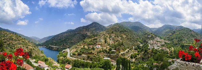 Foto auf Acrylglas Zypern Blick auf die Landschaft der Insel Zypern