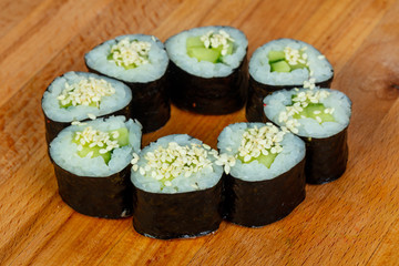 Maki with cucumber