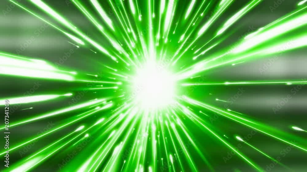 Poster dynamic light tunnel. bright lines quickly move away from us. looped