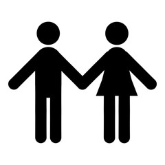 Boy and girl icon