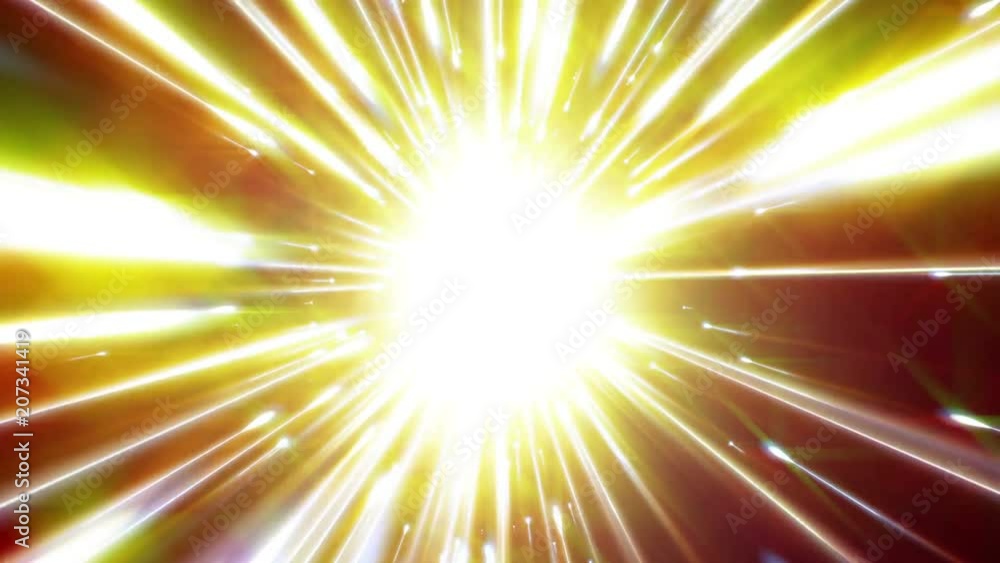 Poster dynamic light tunnel. bright lines quickly move away from us. looped