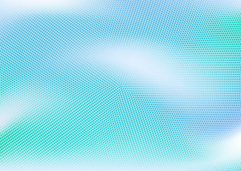 Abstract blue dotted and gradient background. Pop art retro sky concept texture for wallpaper, banner or presentation design