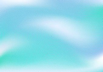 Obraz premium Abstract blue dotted and gradient background. Pop art retro sky concept texture for wallpaper, banner or presentation design