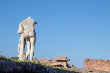 Fototapeta na wymiar Ostia Antica ruins