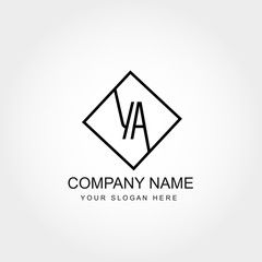 Fototapeta premium Initial Letter YA Logo Template Vector Design