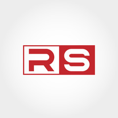 Initial Letter RS Logo Vector Design