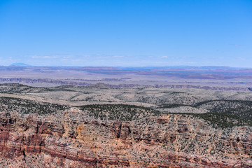 View of the Grand Canyon south rim in Arizona.